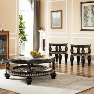 HD-1208 - 3PC COFFEE TABLE SET